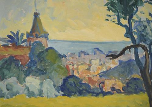 20TH CENTURY CATALAN SCHOOL. "LANDSCAPE".