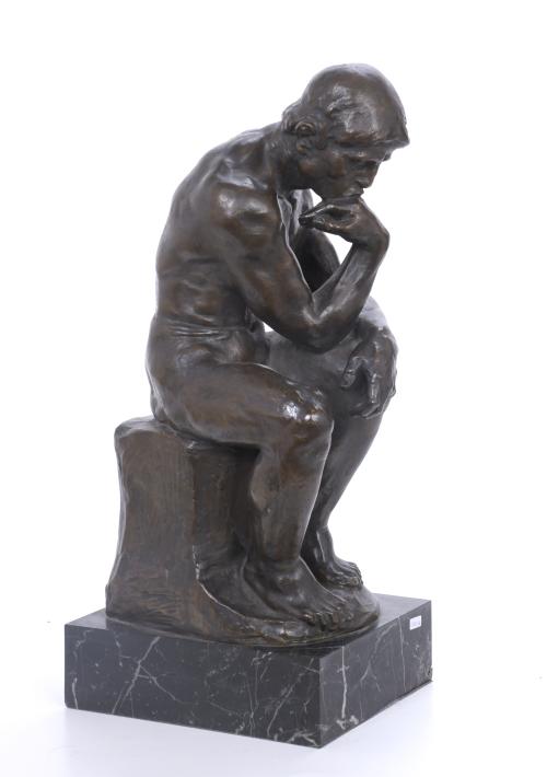 D. SEGUI. ‘THE THINKER’ BY AUGUSTE RODIN, MID 20TH CENTURY. 