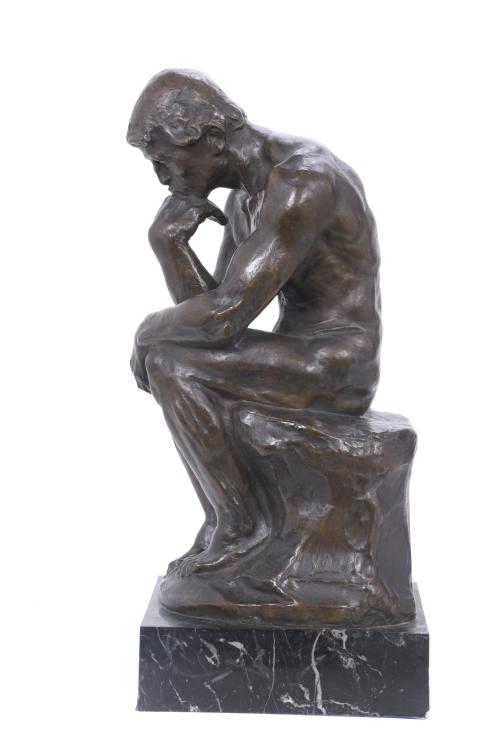 D. SEGUI. "EL PENSADOR" DE AUGUSTE RODIN, MED. SIGLO XX. 