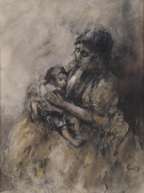 904-GUMERSINDO SÁINZ DE MORALES (1900-1976). "MATERNITY".