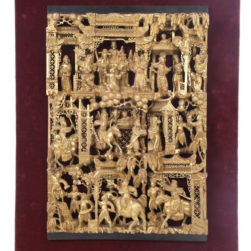 CHINESE SCHOOL, FIRST QUARTER 20TH CENTURY. HIGH RELIEF, RE