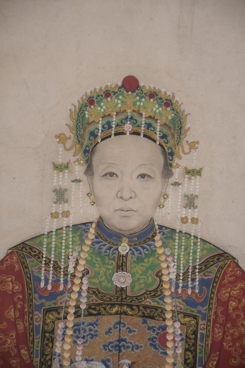 19TH CENTURY, CHINESE SCHOOL, QING DYNASTY. ‘ANCESTOR WORSH