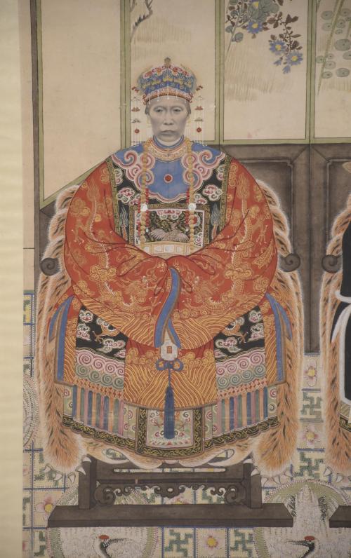 19TH CENTURY, CHINESE SCHOOL, QING DYNASTY. &#39;ANCESTOR WORSH