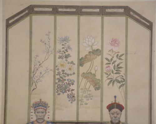 19TH CENTURY, CHINESE SCHOOL, QING DYNASTY. &#39;ANCESTOR WORSH