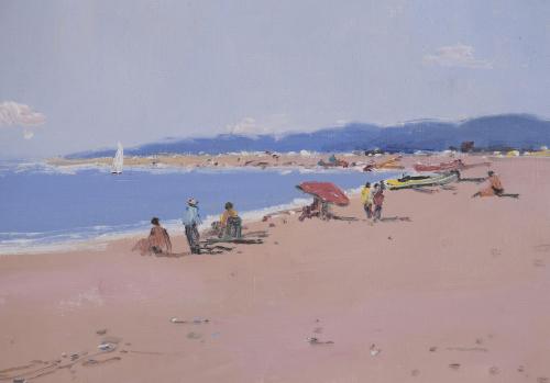 ANTONIO  SADURNI (1927-2014).  "BEACH".