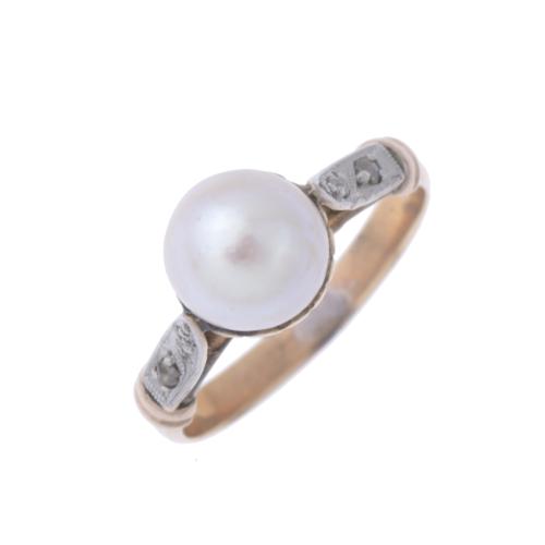 77-ART DECÓ RING WITH PEARL.