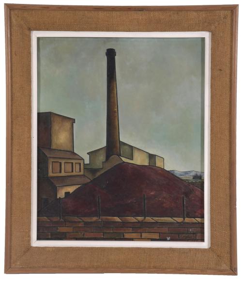 EVARIST VALLÉS (1923-1999). "FACTORY", 1954.