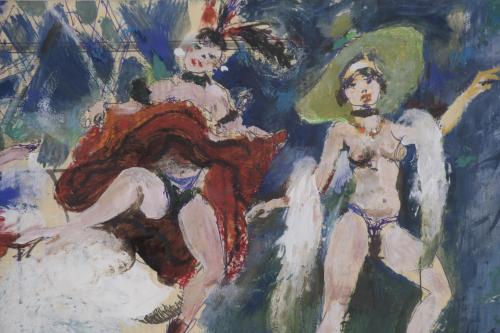 RAMÓN AGUILAR MORÉ (1924-2015). "ESCENA CABARET", 1991.