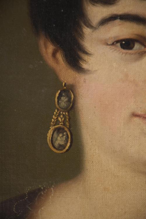 19TH CENTURY SPANISH SCHOOL. "PORTRAIT OF A LADY".