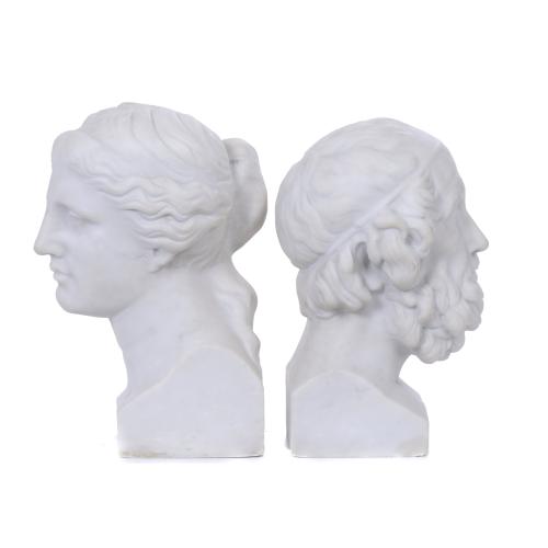 "VENUS" AND "HOMER" COUPLE, 19TH CENTURY. 