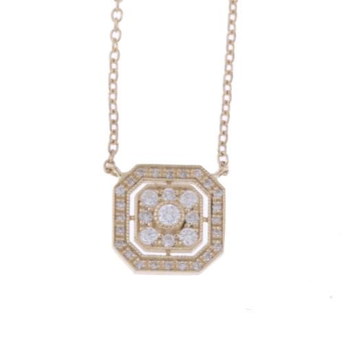 207-ART DECO STYLE PENDANT WITH DIAMONDS