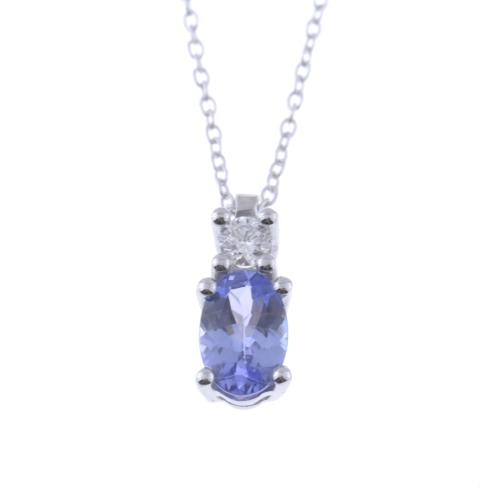 206-PENDANT WITH TANZANITE AND DIAMOND