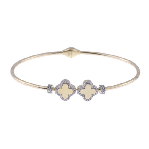 316-BRACELET WITH CLOVERS AFTER ALHAMBRA MODELS BY VAN CLEEF.