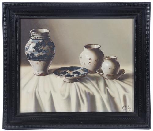 MANUEL BLESA (1945). "CERAMIC STILL LIFE", 1987.