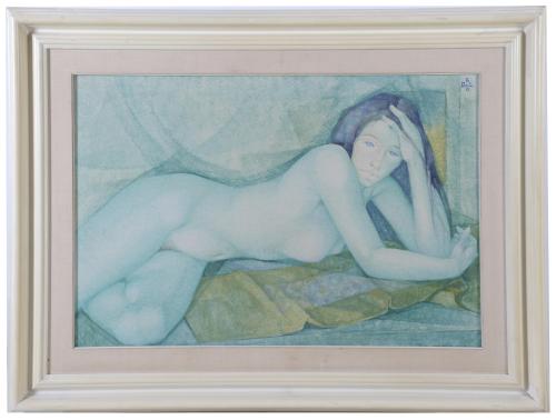 GABRIEL PORTOLÉS (1930).  "FEMALE NUDE".