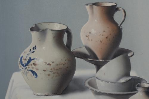 MANUEL BLESA (1945). "CERAMIC STILL LIFE", 1990.