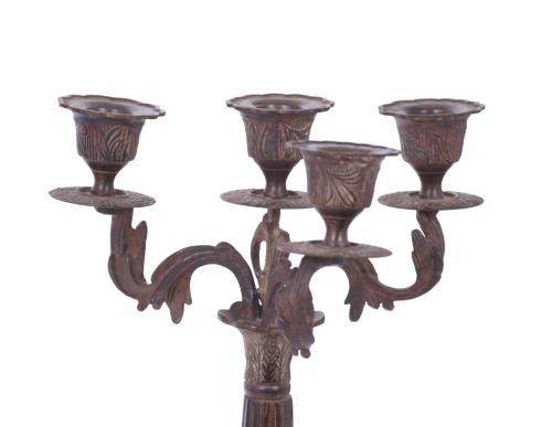 PAIR OF LOUIS PHILIPPE STYLE CANDELABRA, 20TH CENTURY.