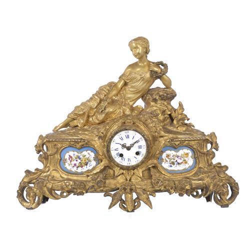 NAPOLEON III TABLE CLOCK, LATE 19TH CENTURY.