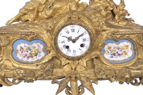 NAPOLEON III TABLE CLOCK, LATE 19TH CENTURY.