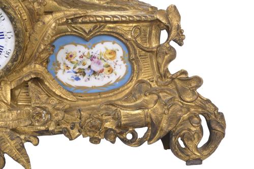 NAPOLEON III TABLE CLOCK, LATE 19TH CENTURY.