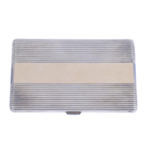 SILVER CIGARETTE CASE.