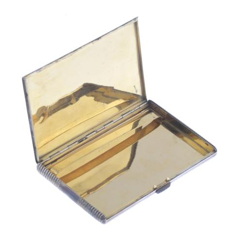 SILVER CIGARETTE CASE.