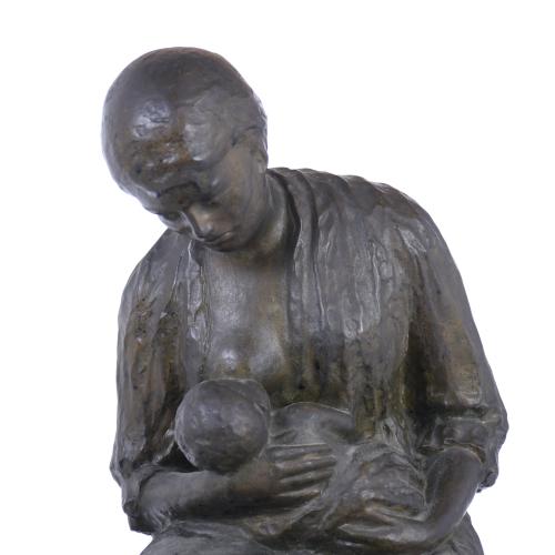 TERESA VIDAL NOLLA (1897 - 1988).   "MATERNIDAD", 1942.