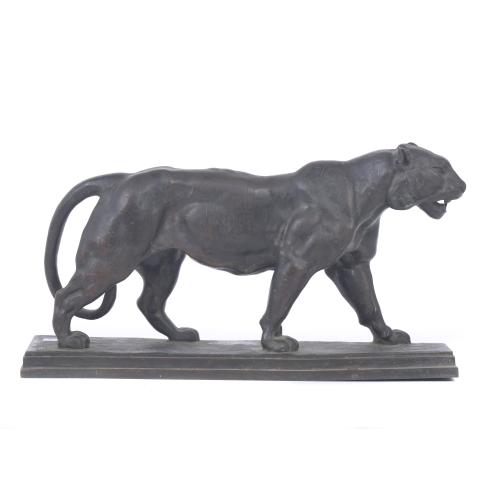 SIGUIENDO MODELOS DE ANTOINE LOUIS BARYE (1795 - 1875). "TIGRE".