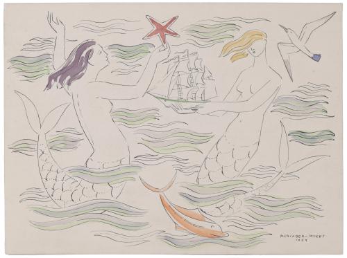 906-JAUME MERCADER MIRET (1914-2009).  "MERMAIDS", 1954.