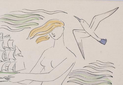 JAUME MERCADER MIRET (1914-2009).  "SIRENAS", 1954.