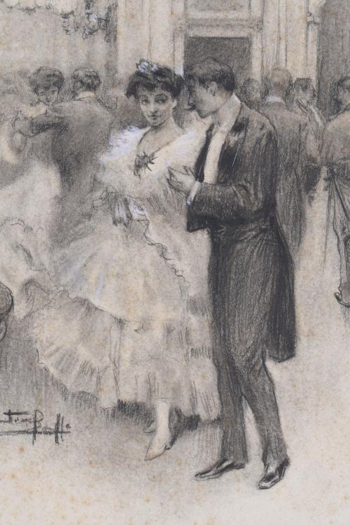 EARLY 20TH CENTURY CATALAN SCHOOL. "DANCE HALL".