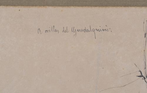 ENRIQUE ROMERO DE TORRES (1870-1956).  "A ORILLAS DEL GUADA