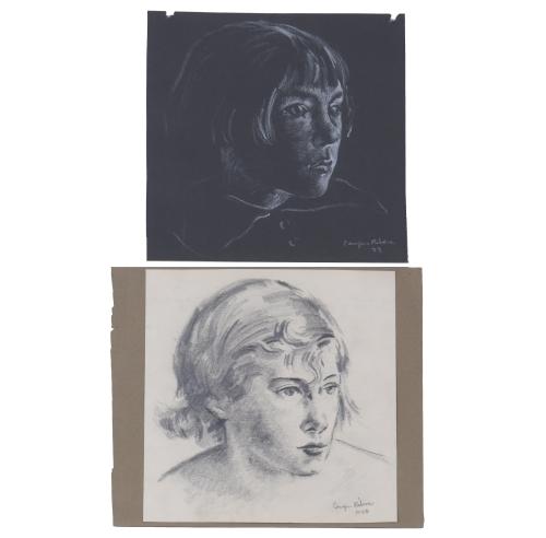 949-FRANCISCO CAMPS RIBERA (1895-1992).  Set of 3 women's portraits.