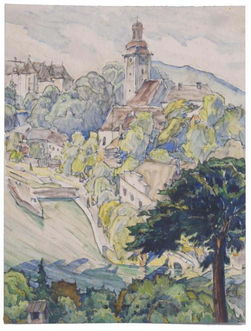 ERICH BUTTNER (1889-1936).  "PAISAJE", 1932.