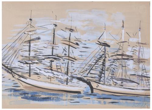 ESTEBAN VICENTE (1903-2001).  "BARCOS".