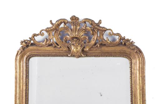 ELIZABETHAN STYLE MIRROR, 20TH CENTURY.