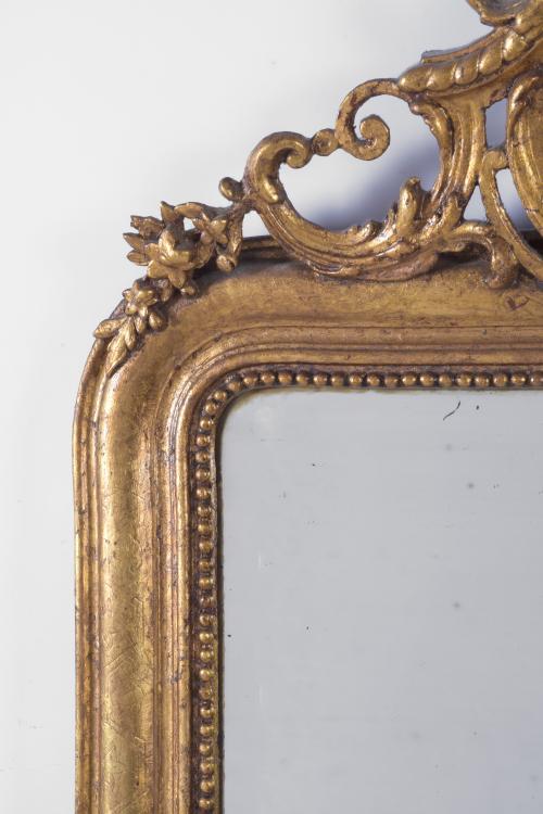 ELIZABETHAN STYLE MIRROR, 20TH CENTURY.