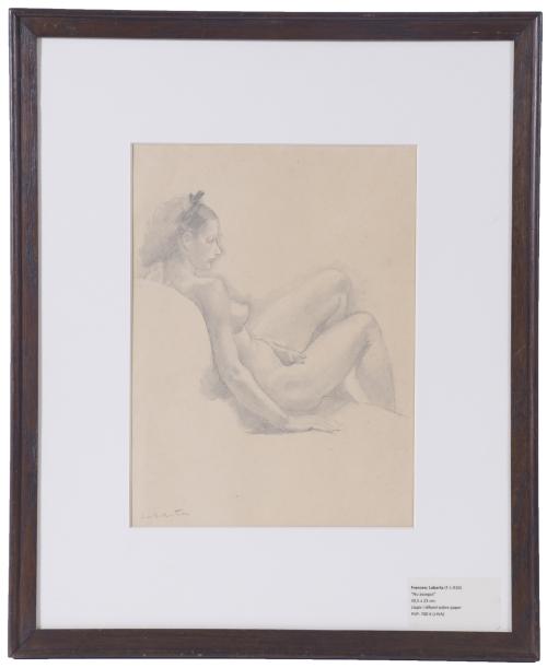 FRANCESC LABARTA I PLANAS (1883-1963). "DESNUDO FEMENINO SE