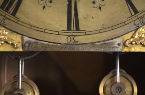 HENRY MERRY MAN (CIRCA 1674). ENGLISH GRANDFATHER CLOCK, 17