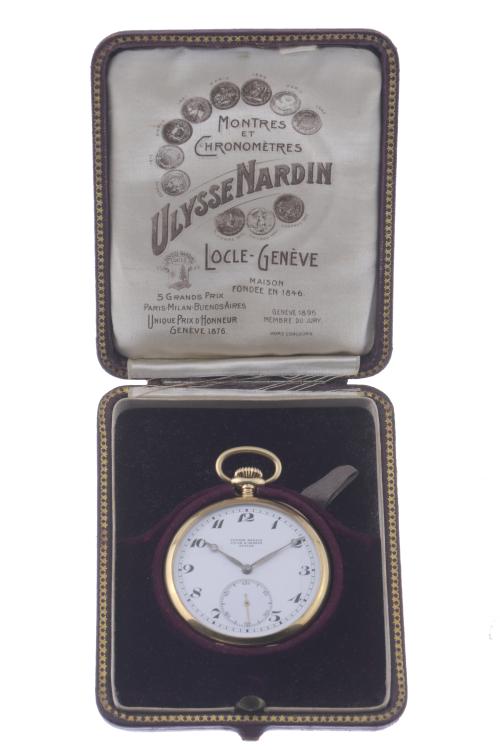 ULYSSE NARDIN, GOLD POCKET WATCH