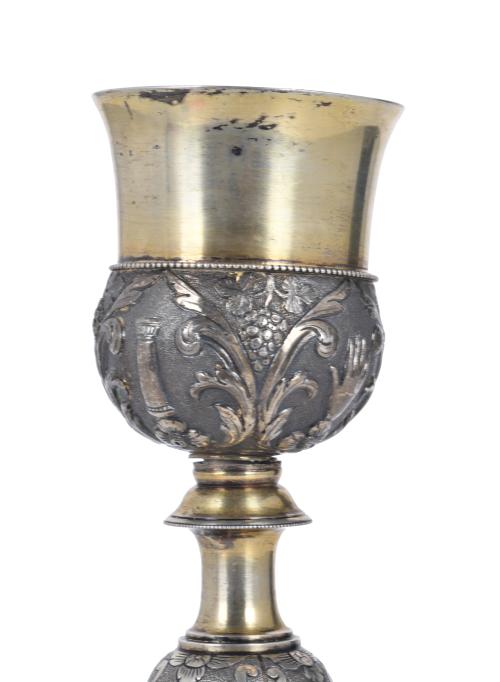 Argentinian silver chalice, 1887.