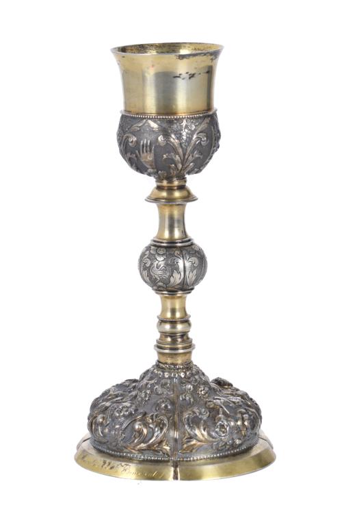 Argentinian silver chalice, 1887.