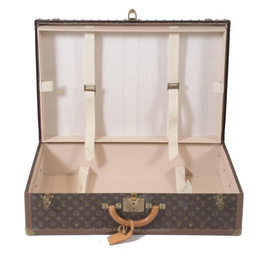 LOUIS VUITTON. "ALZER 75" MODEL SUITCASE.