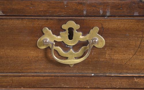 GEORGE II BOOKCASE BUREAU, 19TH CENTURY.