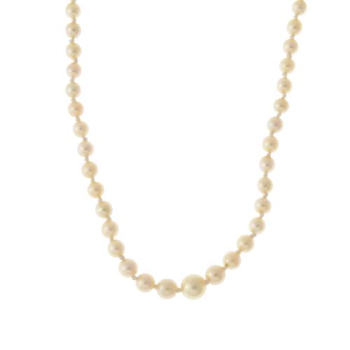 PEARLS CHOKER WITH ART DECO CLASP