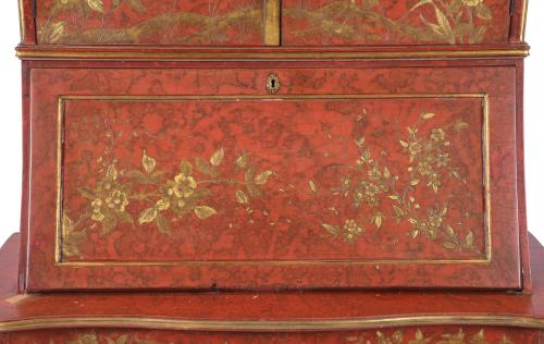 ORIENTAL-LIKE STYLE BOOKCASE BUREAU, CIRCA 1960.