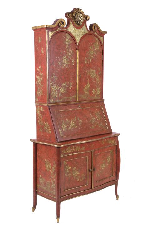 ORIENTAL-LIKE STYLE BOOKCASE BUREAU, CIRCA 1960.