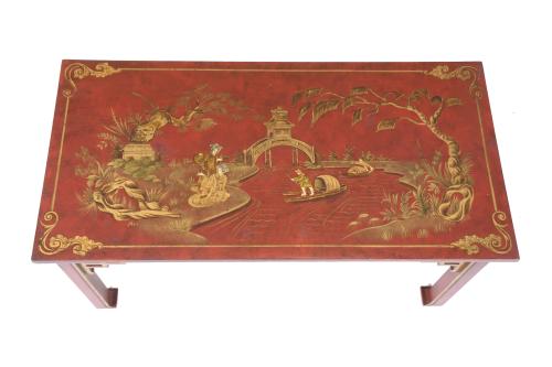 ORIENTAL-LIKE STYLE COFFEE TABLE, CIRCA 1960.