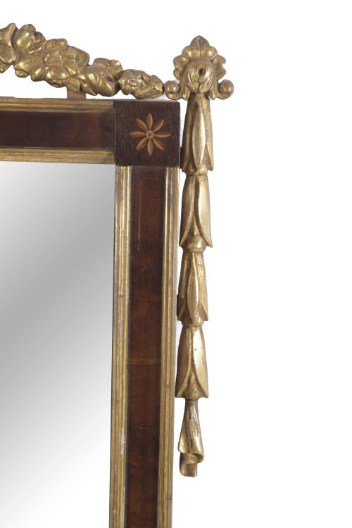 CHARLES IV STYLE WALL MIRROR, EARLY 19TH CENTURY.