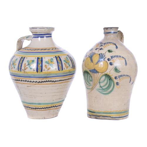 SET OF TWO JUGS WITH HANDLE FROM PUENTE DEL ARZOBISPO, TOLE